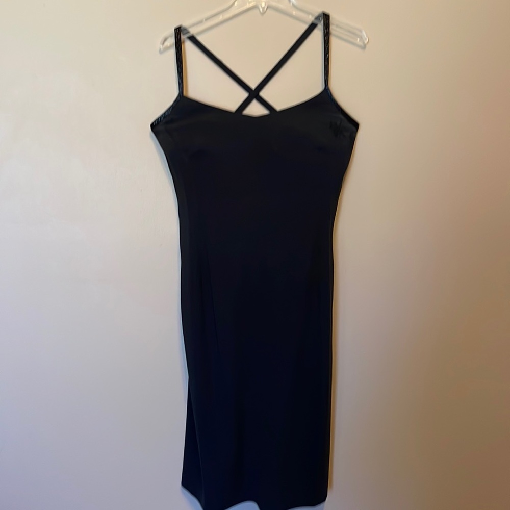 Ralph Lauren Black Criss-Cross Back Strap Dress, Size 6